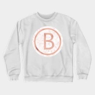 Rose Gold Marble Beta Crewneck Sweatshirt